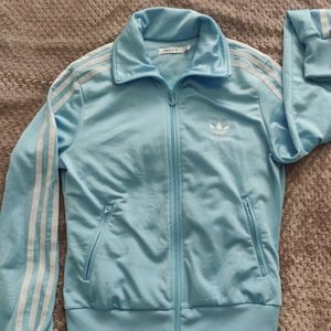 Adidas blue tracksuit jacket